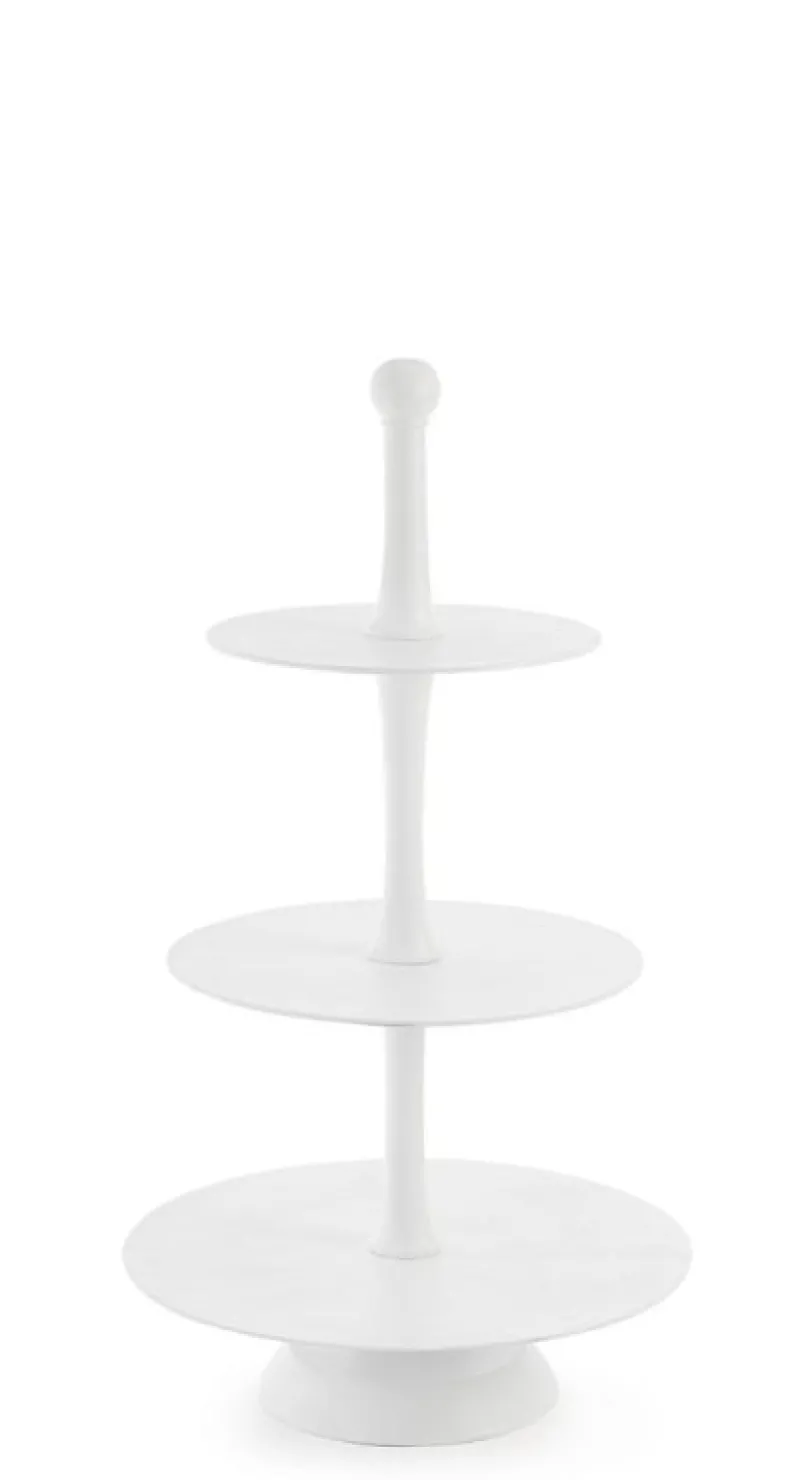 Sale Bizzotto ALZATA 3P DECORATIVA MALLET BIANCO H82