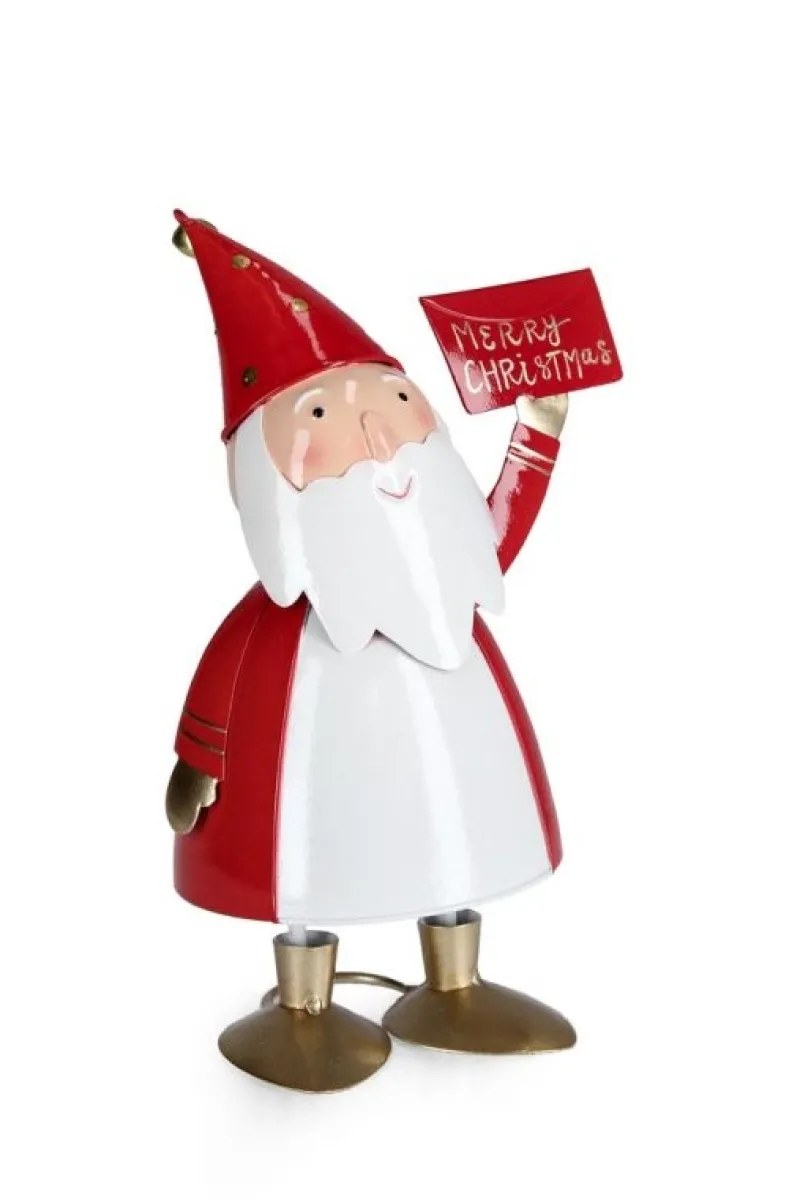 Bizzotto BABBO CLAUS STAND MERRY XMAS H19