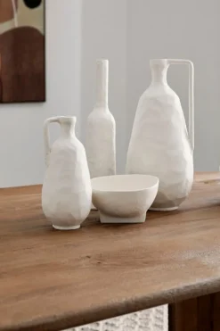 New Bizzotto BOTTIGLIA DECORATIVA HISAR BIANCO H35