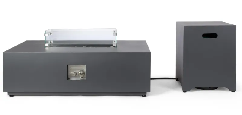 New Bizzotto CAMINO A GAS WOLKE GRIGIO SCURO 110X65