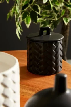 Sale Bizzotto CANDELA C-COPERCHIO TWINE NERO Ø9,5