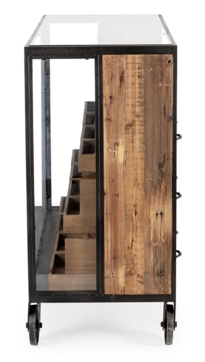 Discount Bizzotto CASSETTIERA 12C MINDIL C-RUOTE H95,5