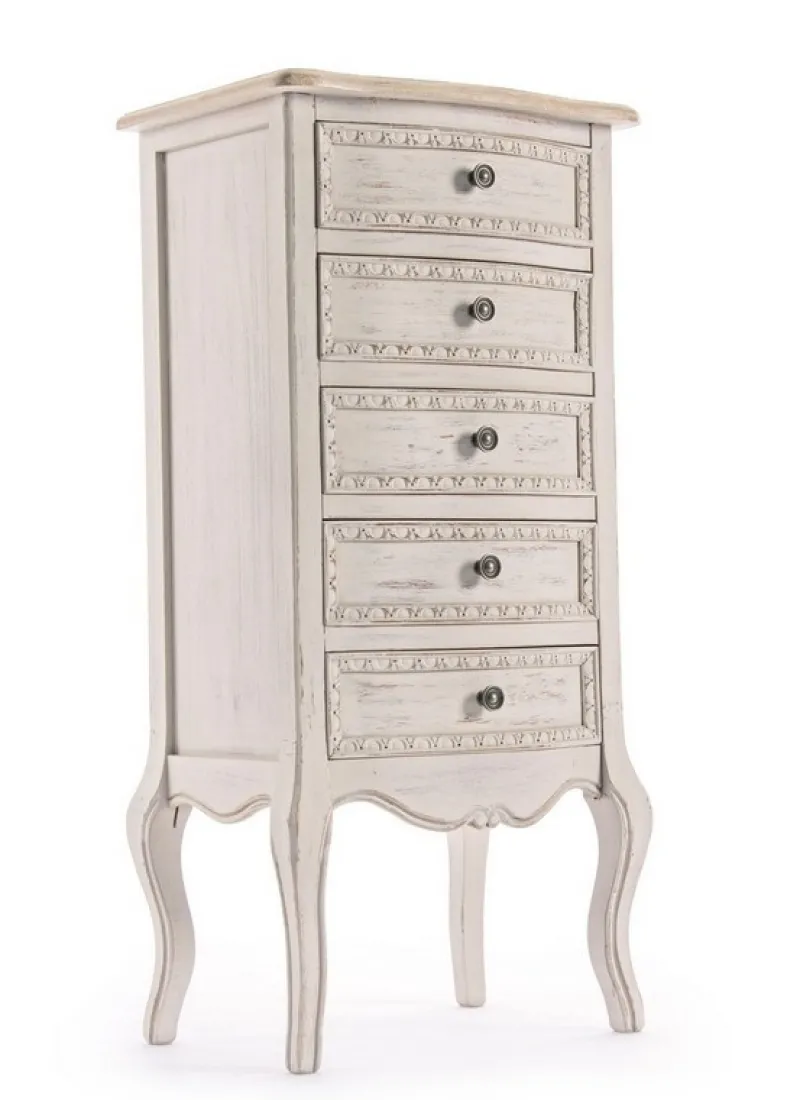 Bizzotto CASSETTIERA IN LEGNO 5 CASSETTI - CLARISSE