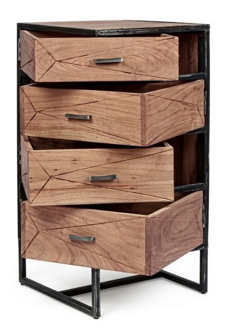 New Bizzotto CASSETTIERA IN LEGNO - EGON