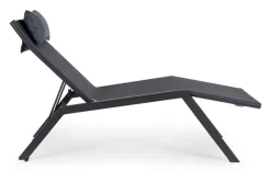 Bizzotto CHAISE LONGUE IN ALLUMINIO ANTRACITE JX55 - KRION