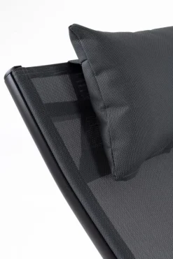 Bizzotto CHAISE LONGUE IN ALLUMINIO ANTRACITE JX55 - KRION