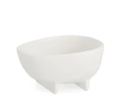 Outlet Bizzotto CIOTOLA DECORATIVA HISAR BIANCO H8,5