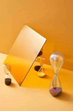 Discount Bizzotto CLESSIDRA KRONOS AMBRA-BIANCO H21,5