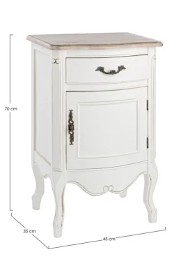 Discount Bizzotto COMODINO IN LEGNO - JUSTINE