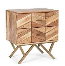 Clearance Bizzotto COMODINO IN LEGNO - RAIDA