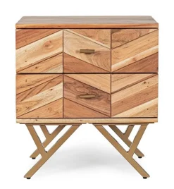 Clearance Bizzotto COMODINO IN LEGNO - RAIDA