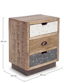 Outlet Bizzotto COMODINO IN LEGNO - TUDOR