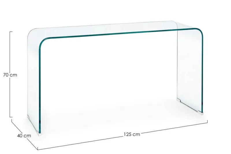 Sale Bizzotto CONSOLLE IN VETRO 125X40 - IRIDE
