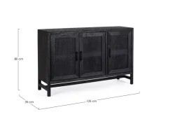 Discount Bizzotto CREDENZA 3 ANTE IN LEGNO - WESTON