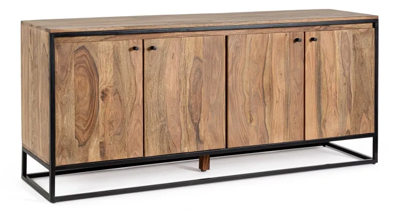Discount Bizzotto CREDENZA 4 ANTE IN LEGNO SHEESHAM - NARTAN
