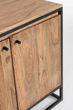 Outlet Bizzotto CREDENZA 3 ANTE IN LEGNO SHEESHAM - NARTAN