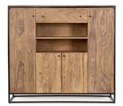 Clearance Bizzotto CREDENZA ALTA IN LEGNO SHEESHAM - NARTAN