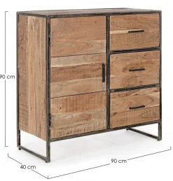 New Bizzotto CREDENZA IN LEGNO 1 ANTA - ELMER