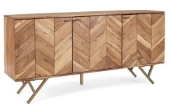 Clearance Bizzotto CREDENZA IN LEGNO 3 ANTE - RAIDA