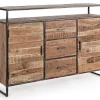 Online Bizzotto CREDENZA IN LEGNO 2 ANTE - ELMER