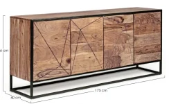 New Bizzotto CREDENZA IN LEGNO 4 ANTE - EGON