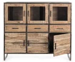 Bizzotto CREDENZA IN LEGNO 6 ANTE - ELMER