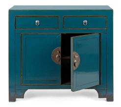 Outlet Bizzotto CREDENZA IN LEGNO BLU- JINAN
