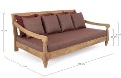 New Bizzotto DAYBED C-C BALI WINE - FSC
