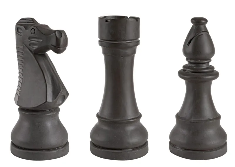 Discount Bizzotto DECORAZIONE CHESS 3FIGURE ANTRACITE ASS3