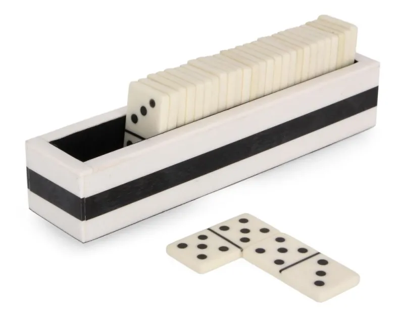 Clearance Bizzotto DECORAZIONE DOMINO FORTUNE BIAN 20,5X4,5