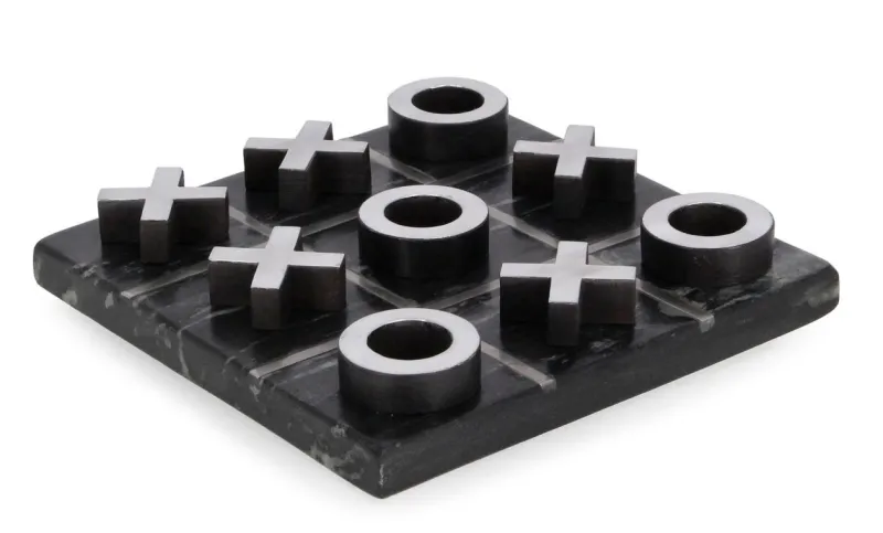 Outlet Bizzotto DECORAZIONE TRIS FORTUNE NER ARGEN 15X15