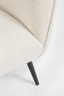 Best Bizzotto DIVANO 3 POSTI EFFETTO BOUCLE' BIANCO - AVRIL