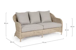 Bizzotto DIVANO IN ALLUMINIO - ADITYA