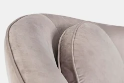 Bizzotto DIVANO IN VELLUTO GRIGIO CHIARO - CANDIS