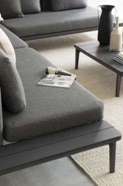 New Bizzotto DIVANO LOUNGE IN ALLUMINIO ANTRACITE WG21 - MATRIX