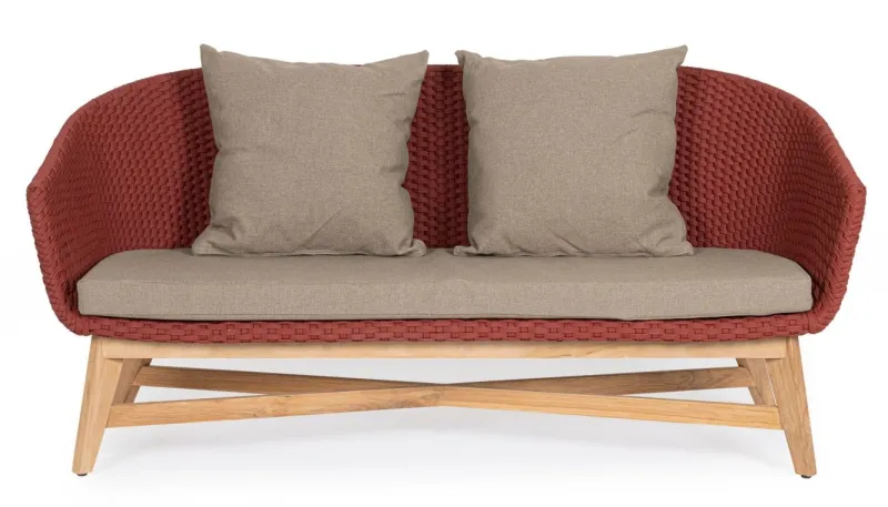 Clearance Bizzotto DIVANO 2P C-C COACHELLA SCARLET