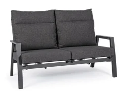 New Bizzotto DIVANO RECLINABILE IN ALLUMINIO ANTRACITE JX55 - KLEDI