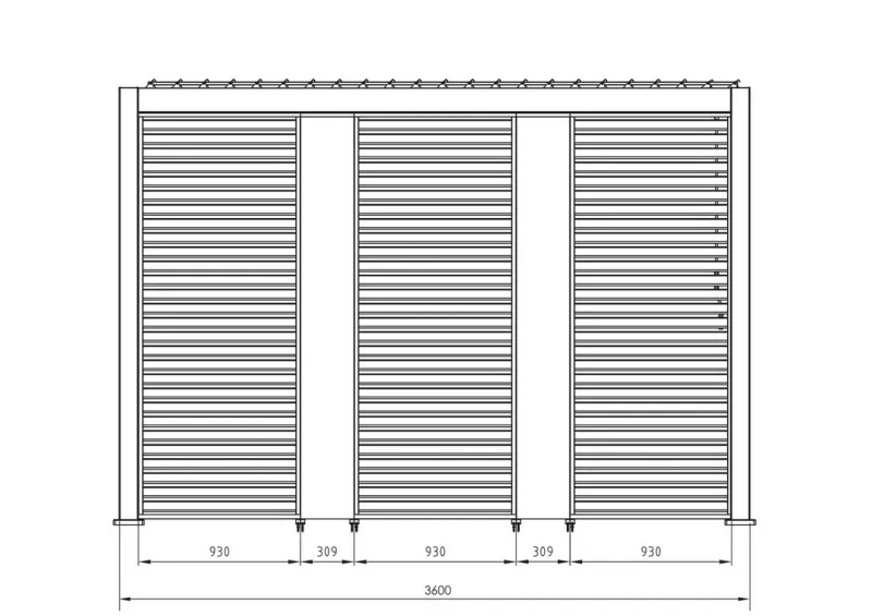 Sale Bizzotto FRANGISOLE LAT PERGOLA OCEAN 93CM BIANCO
