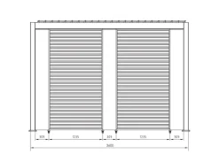 New Bizzotto FRANGISOLE LAT PERGOLA OCEAN 123CM ANTR