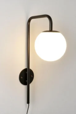 Sale Bizzotto LAMPADA APPLIQUE DELPHINE TO NERO H50