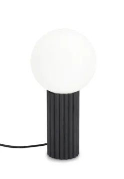 Discount Bizzotto LAMPADA TAV. DELPHINE TONDO NERO H30