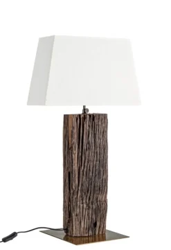 Sale Bizzotto LAMPADA TAV. HUGO OTTONE-BIANCO H85