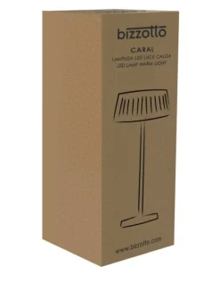 Discount Bizzotto LAMPADA TAV. LED CARAL BIANCO H36,5