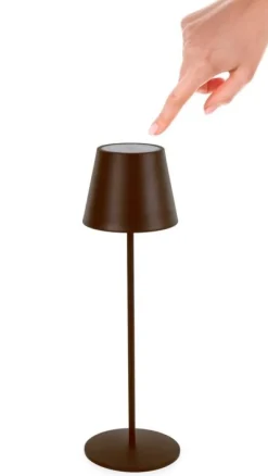 Discount Bizzotto LAMPADA TAV. LED ETNA MARRONE H38