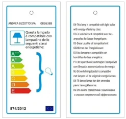 Hot Bizzotto LAMPADA TAVOLO ISHAN NERO L