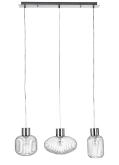 Hot Bizzotto LAMPADARIO 3LUCI SHOWY RETT TRASP-ARG