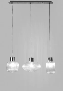 Hot Bizzotto LAMPADARIO 3LUCI SHOWY RETT TRASP-ARG