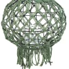 Outlet Bizzotto LANTERNA MACRAME VERDE H38