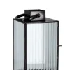 Online Bizzotto LANTERNA TEHRI 1M RIGHE TRASP NERO H27,5