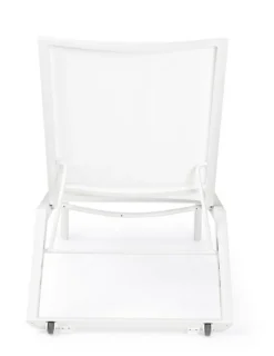 Clearance Bizzotto LETTINO CON RUOTE IN ALLUMINIO BIANCO GK50 - CRUISE
